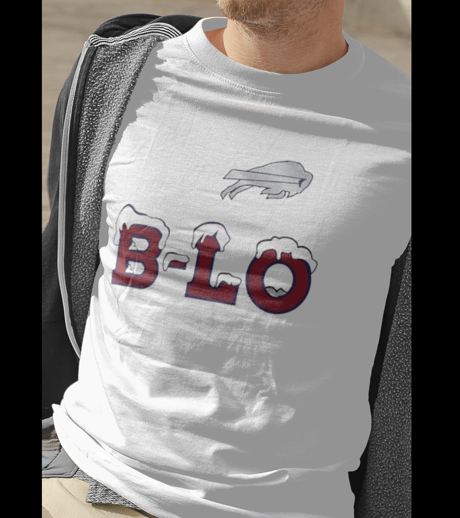 B LO Buffalo Bills Snowy Logo NFL Team T-Shirt