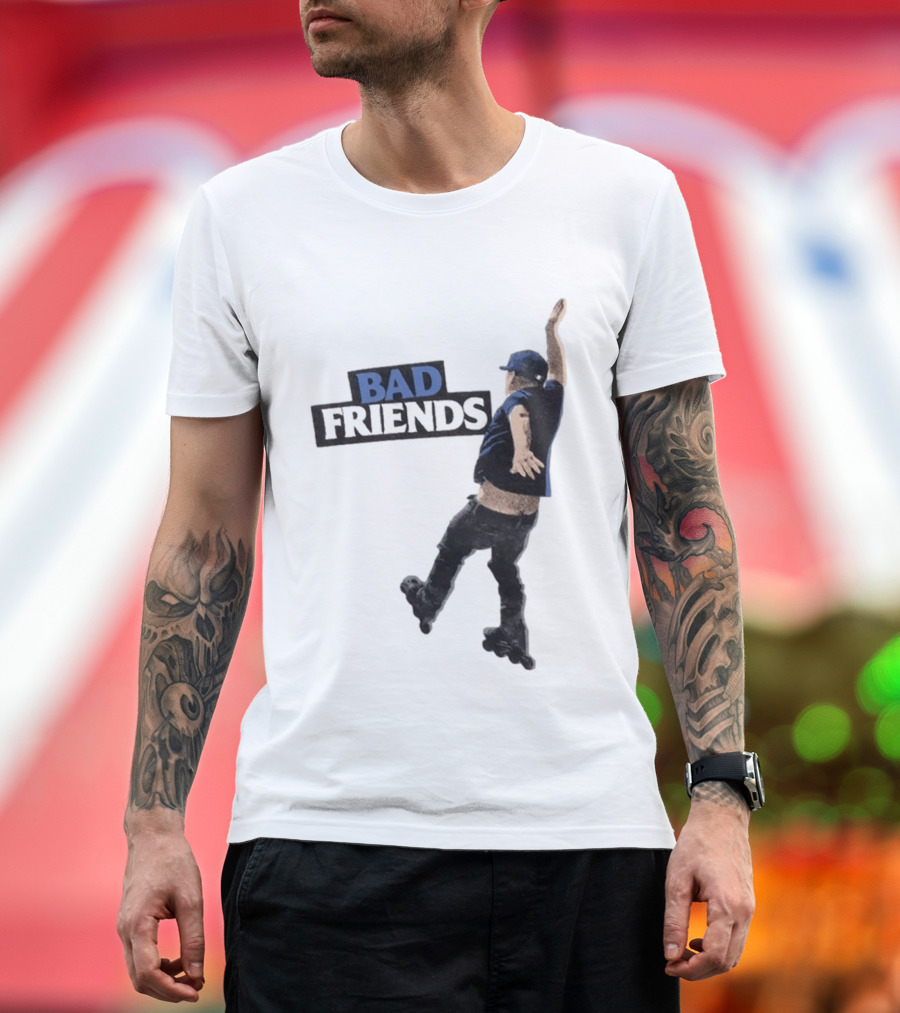 Bad Friends Bobby Roller Skating Fall T-Shirt