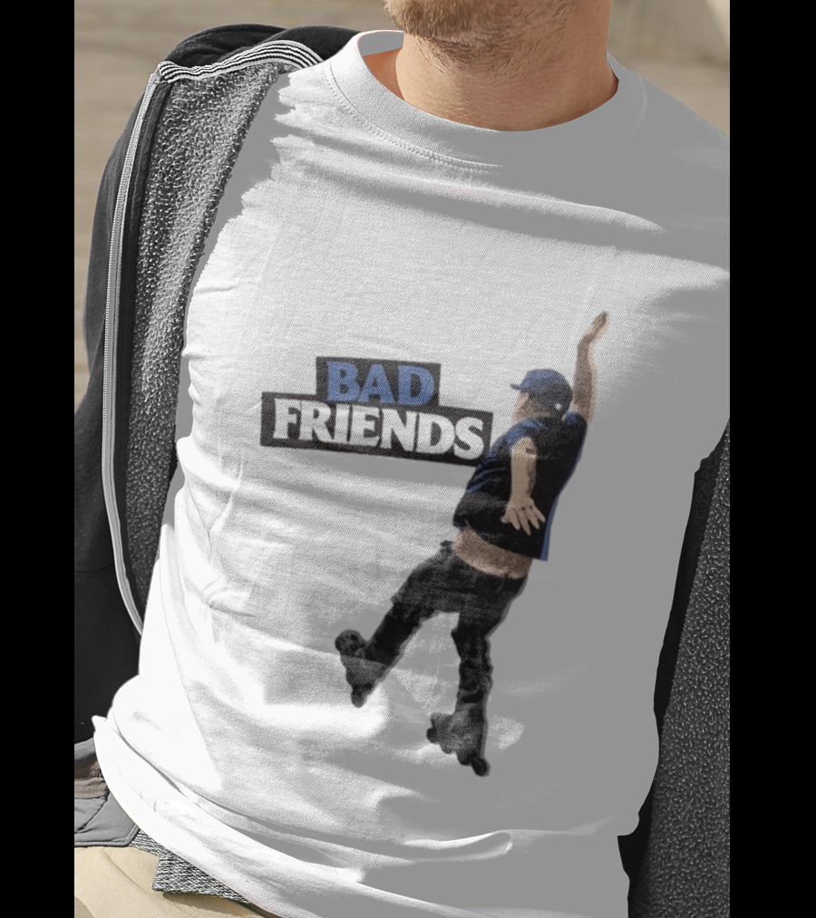 Bad Friends Bobby Roller Skating Fall T-Shirt