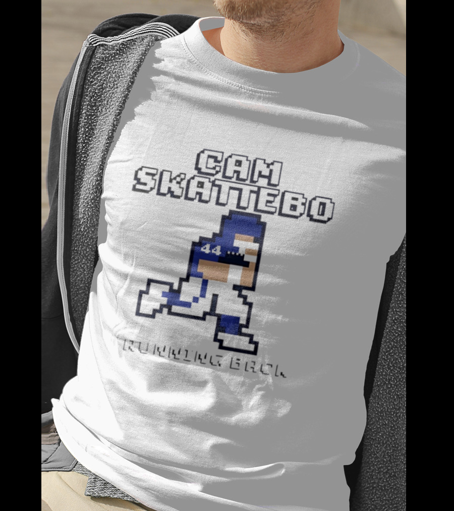 Cam Skattebo Running Back 44 Retro Pixelated T-Shirt