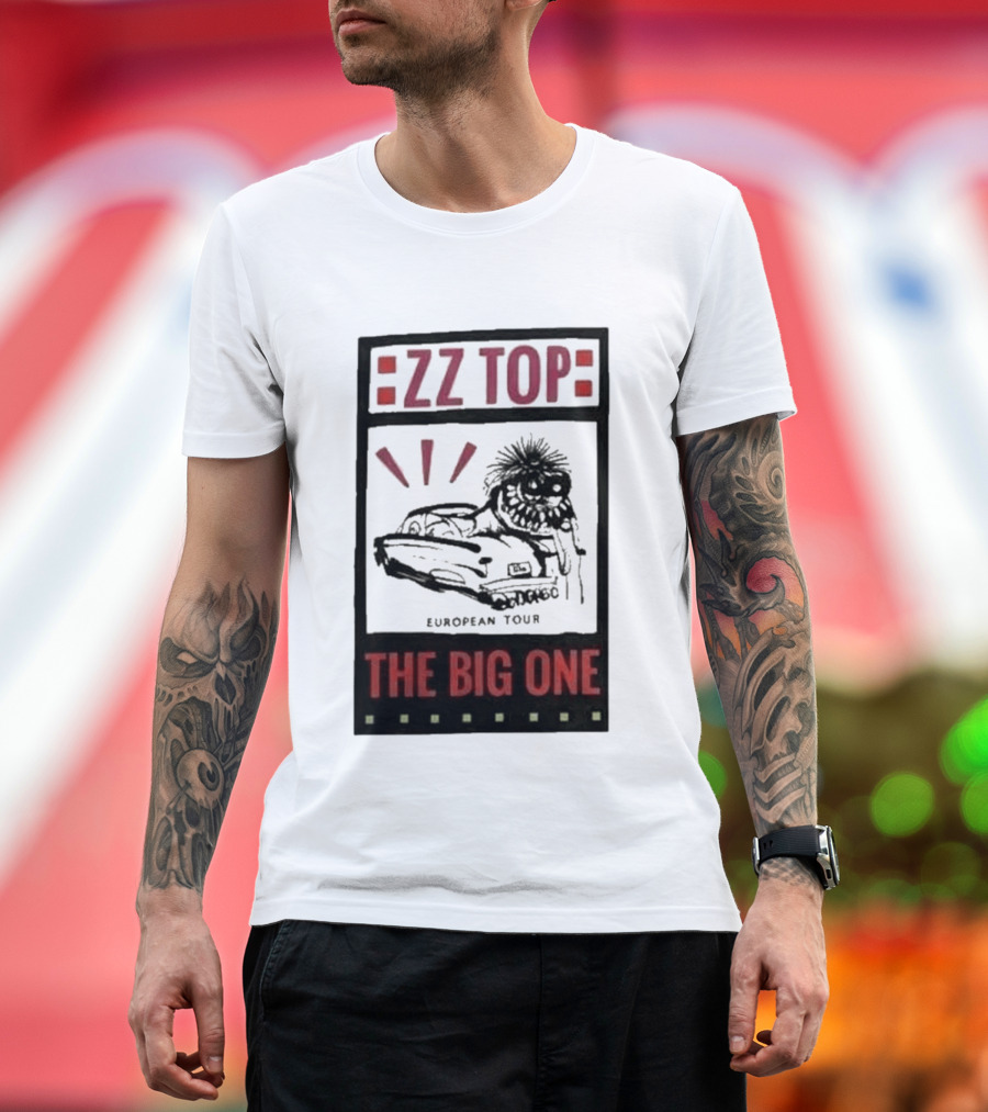 ZZ Top The Big One European Tour Poble Espanyol Barcelona Spain July 19 2026 T-Shirt