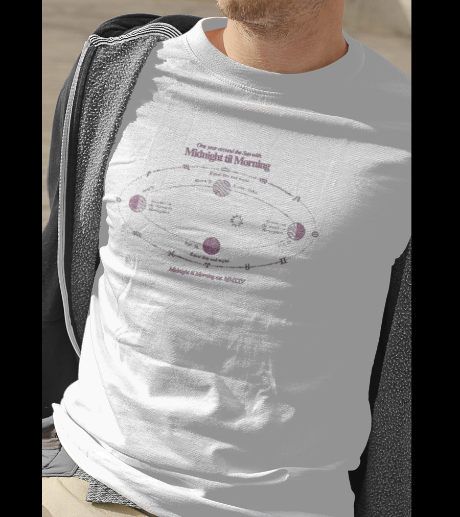 Might Til Morning Around The Sun Lap Orbit Path Diagram T-Shirt