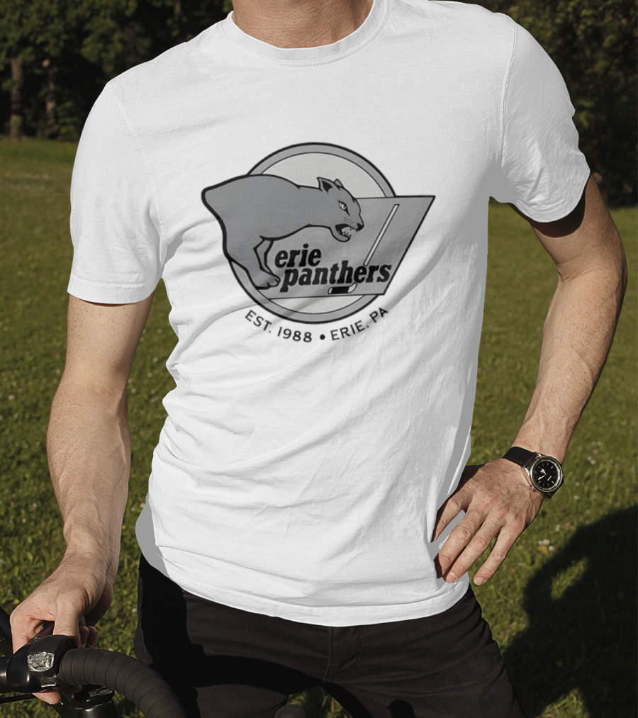 Erie Panthers Hockey Est. 1988 Erie PA Retro Team T-Shirt
