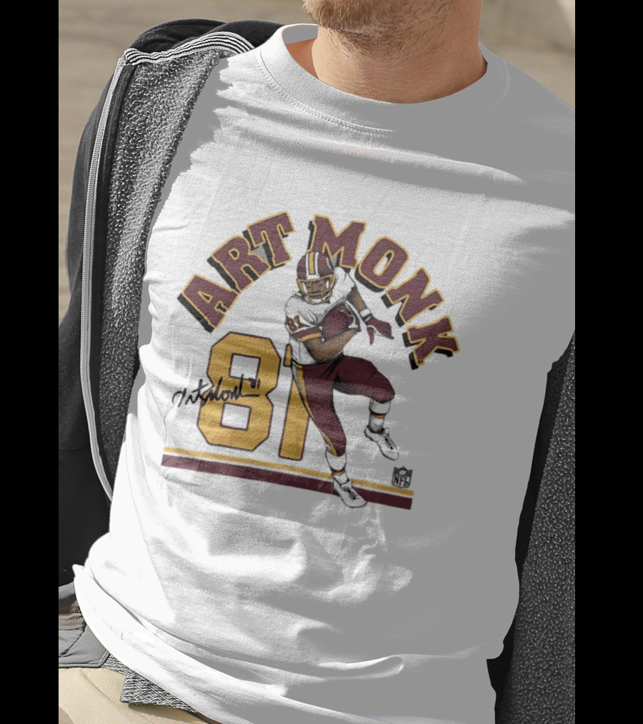 Art Monk 81 Washington Commanders Player Autograph T-Shirt