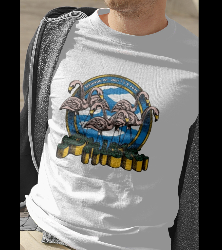 Phish Madison Wisconsin 2026 At Kohl Center July 7 And 8 Flamingo T-Shirt