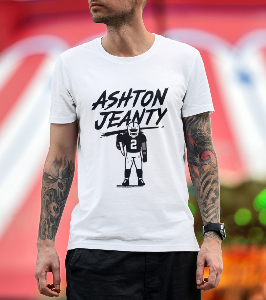 Raiders Ashton Jeanty Number 2 Horror Halloween Football T-Shirt