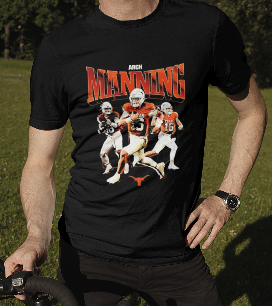 Arch Manning 16 Texas Longhorns NCAA Football Player Manning T-Shirt