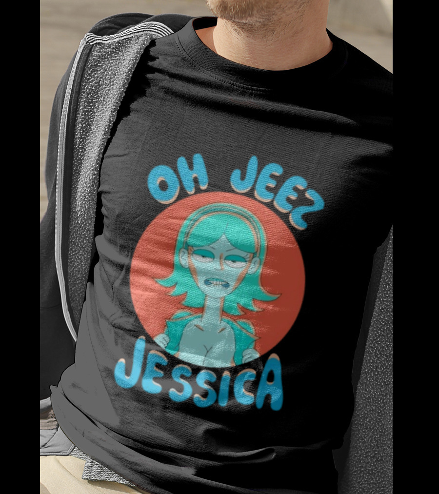 Oh Jeez Jessica Rick And Morty Adult Swim T-Shirt