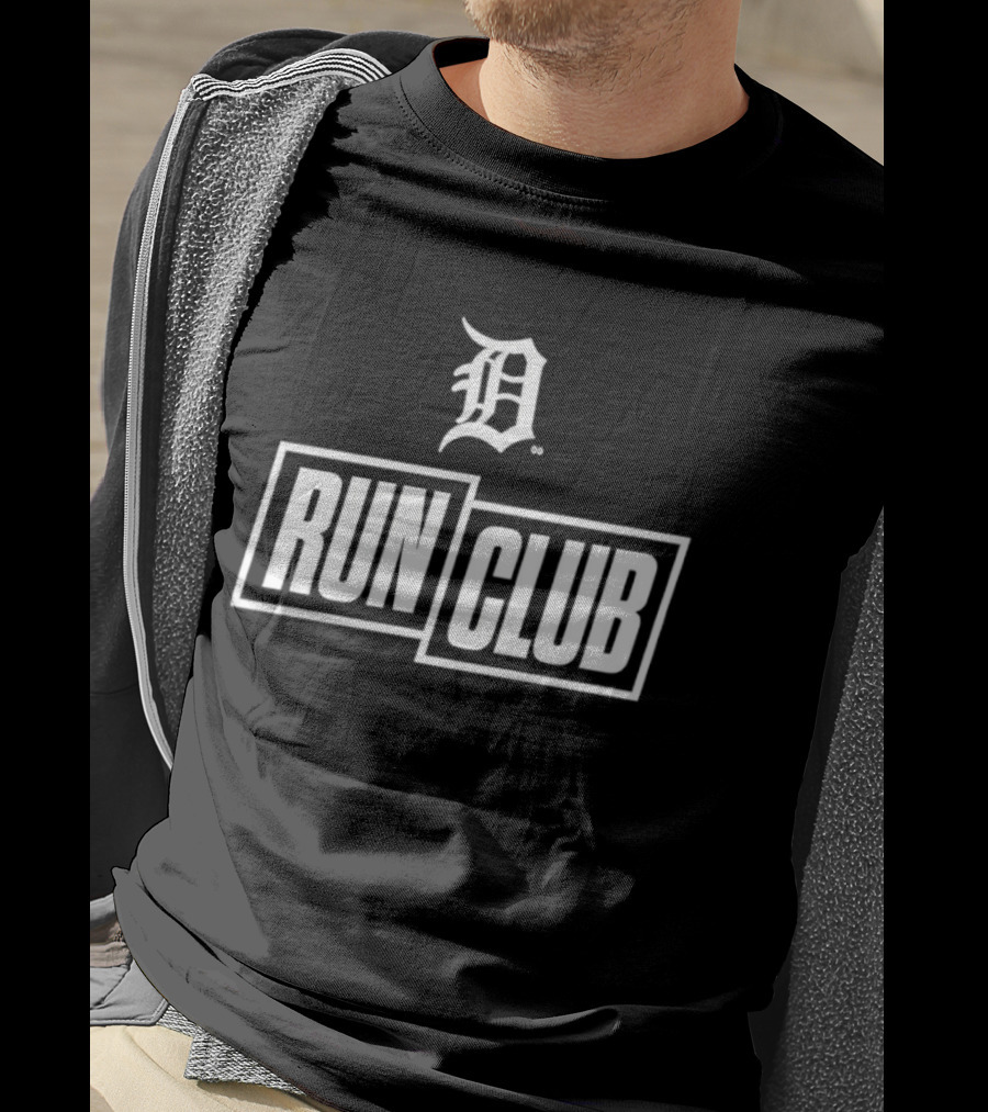 Detroit Tigers D Logo Run Club 2026 T-Shirt