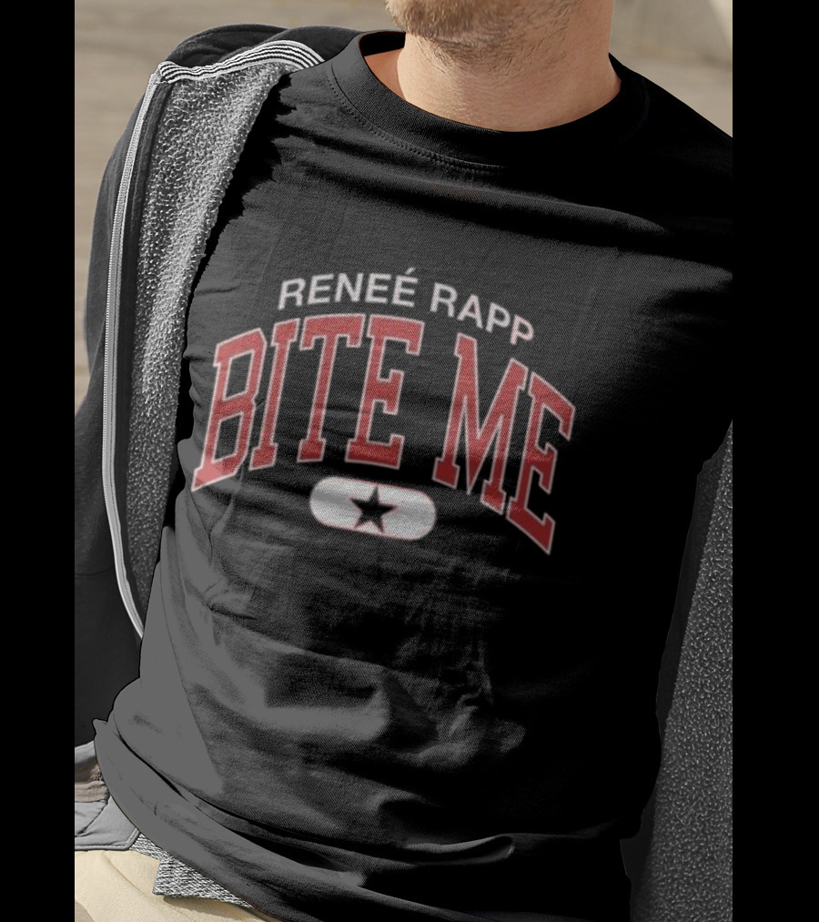 Renee Rapp Bite Me Black Star T-Shirt