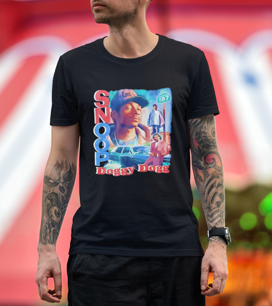Snoop Doggy Dogg East California 187 Vintage Style Urban Fashion T-Shirt