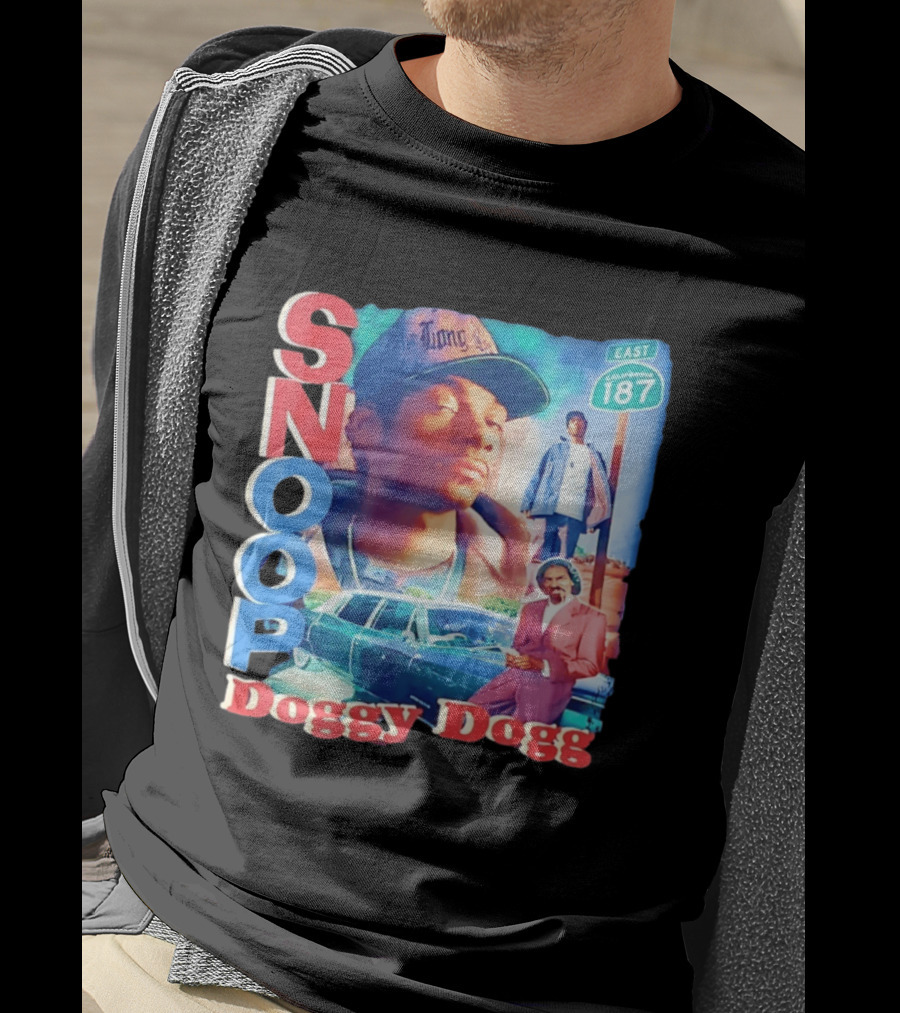 Snoop Doggy Dogg East California 187 Vintage Style Urban Fashion T-Shirt