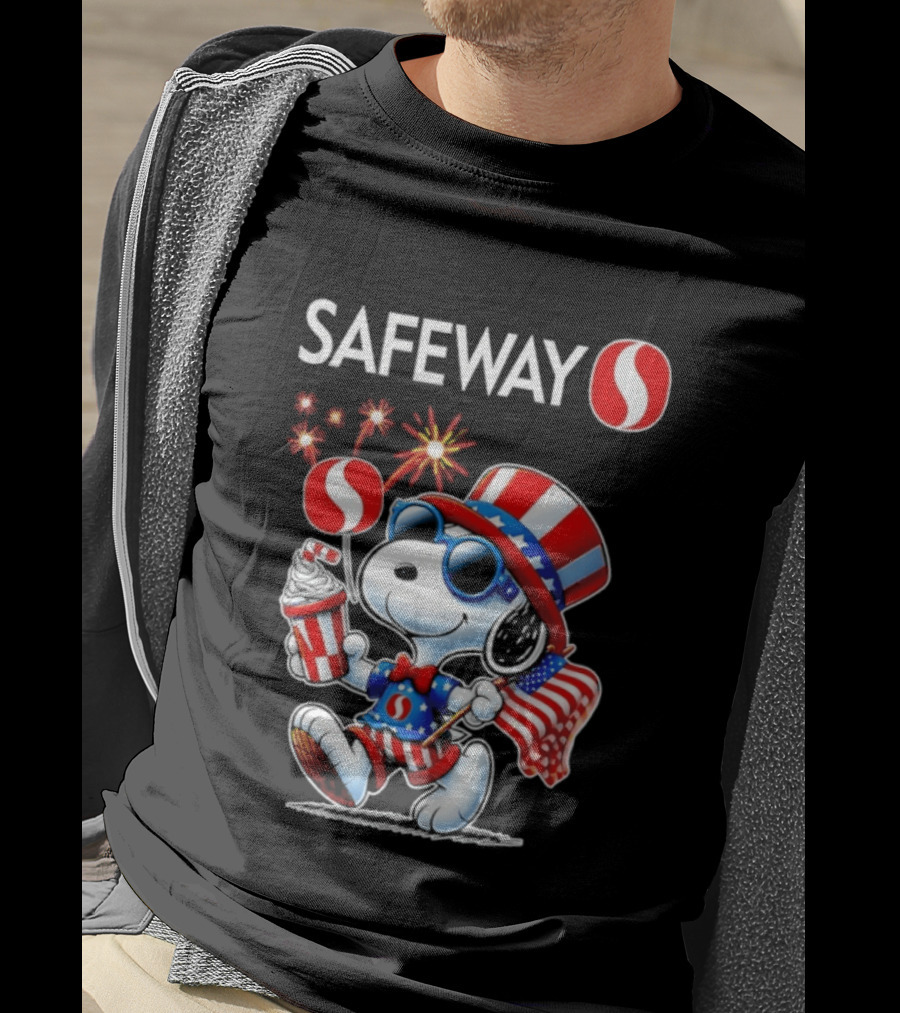 Snoopy Safeway 250th Anniversary 1776 2026 America Celebration T-Shirt