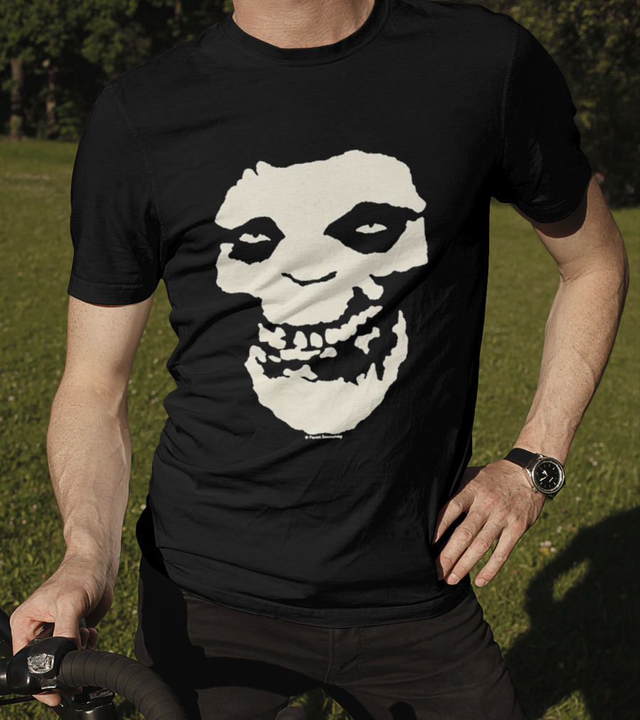 SUGA BTS Crimson Ghost Skull Misfits Collaboration T-Shirt