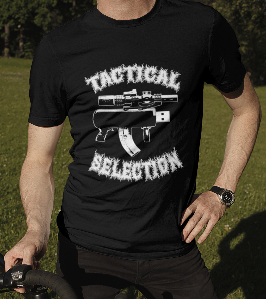 Tactical Selection USB Gun Novelty Concept T-Shirt