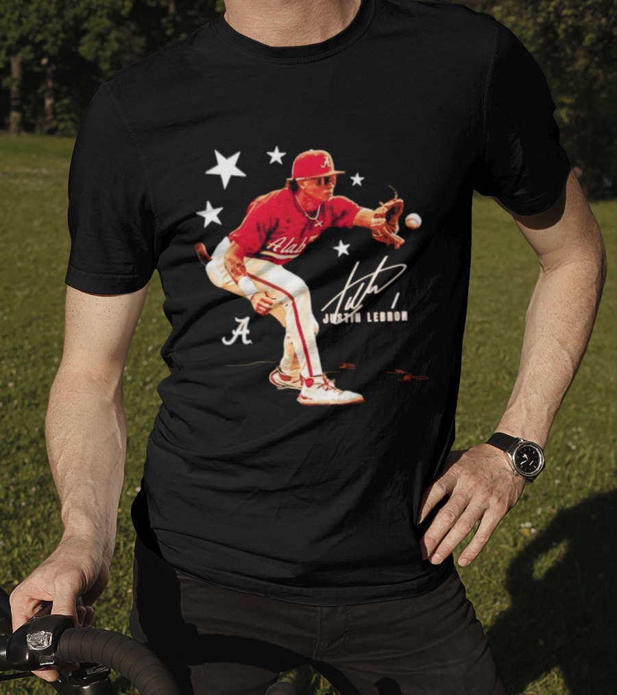 Alabama Crimson Tide NCAA Baseball Justin Lebron Signature T-Shirt