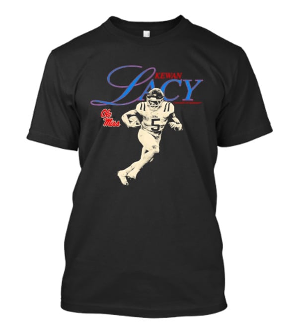 Kewan Lacy 5 Ole Miss Rebels NCAA Football Player T-Shirt