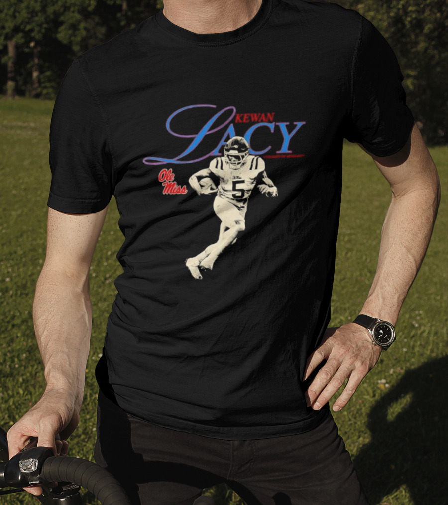 Kewan Lacy 5 Ole Miss Rebels NCAA Football Player T-Shirt