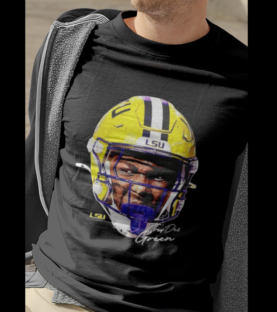 Trey'Dez Green LSU Tigers Football Helmet NCAA Sports T-Shirt