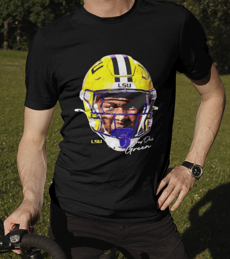 Trey'Dez Green LSU Tigers Football Helmet NCAA Sports T-Shirt