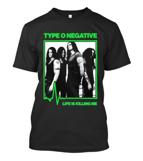 Type O Negative Life Is Killing Me Band Photo Peter Steele T-Shirt
