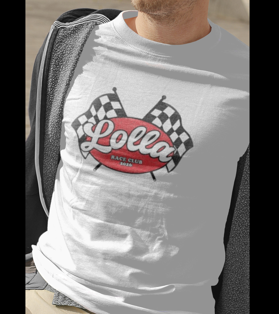 Lolla Racer Checkered Flags Tank T-Shirt
