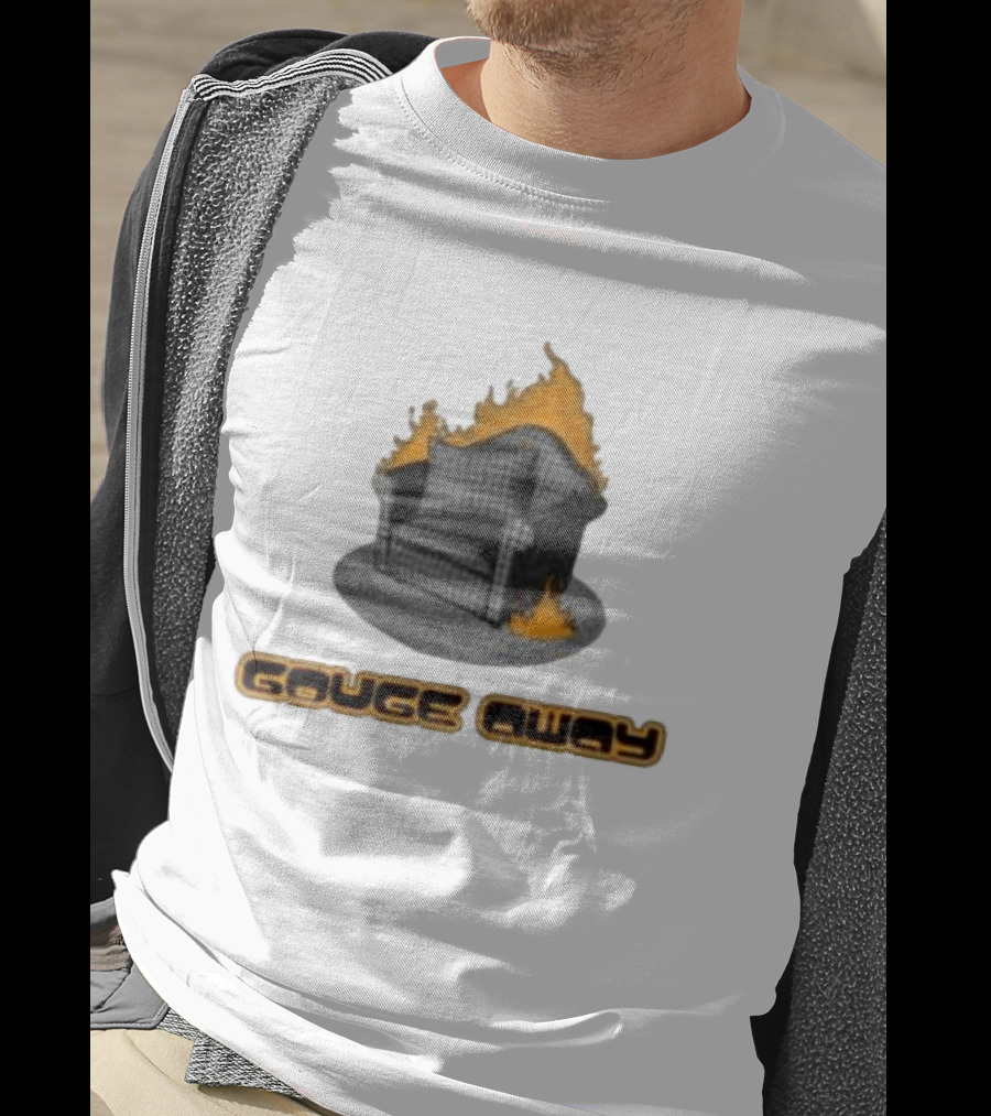 Pillowhead Shop Gouge Away Chair On Fire Ringer T-Shirt
