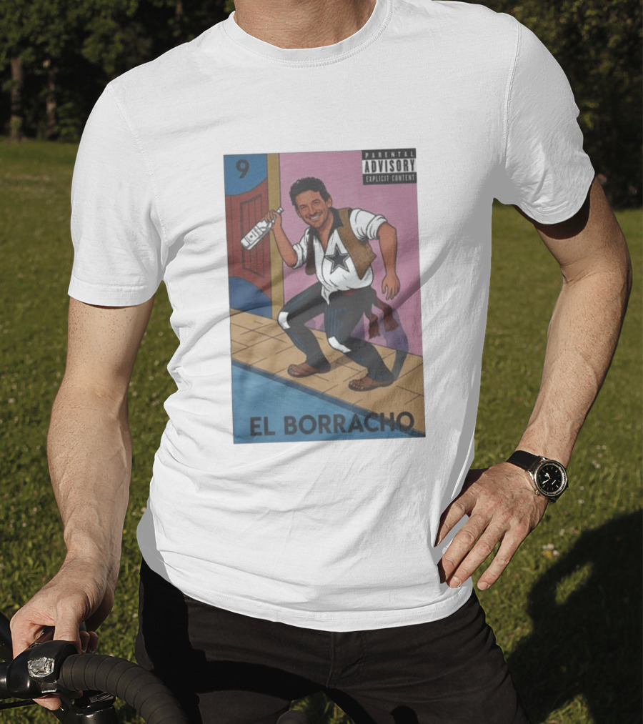 Tony Romo El Borracho Parental Explicit Content 9 Dallas Football Star T-Shirt