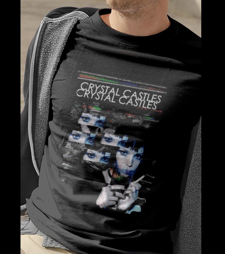 Crystal Castles Alice Glass Glitch T-Shirt