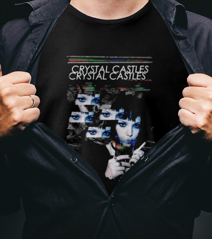 Crystal Castles Alice Glass Glitch T-Shirt