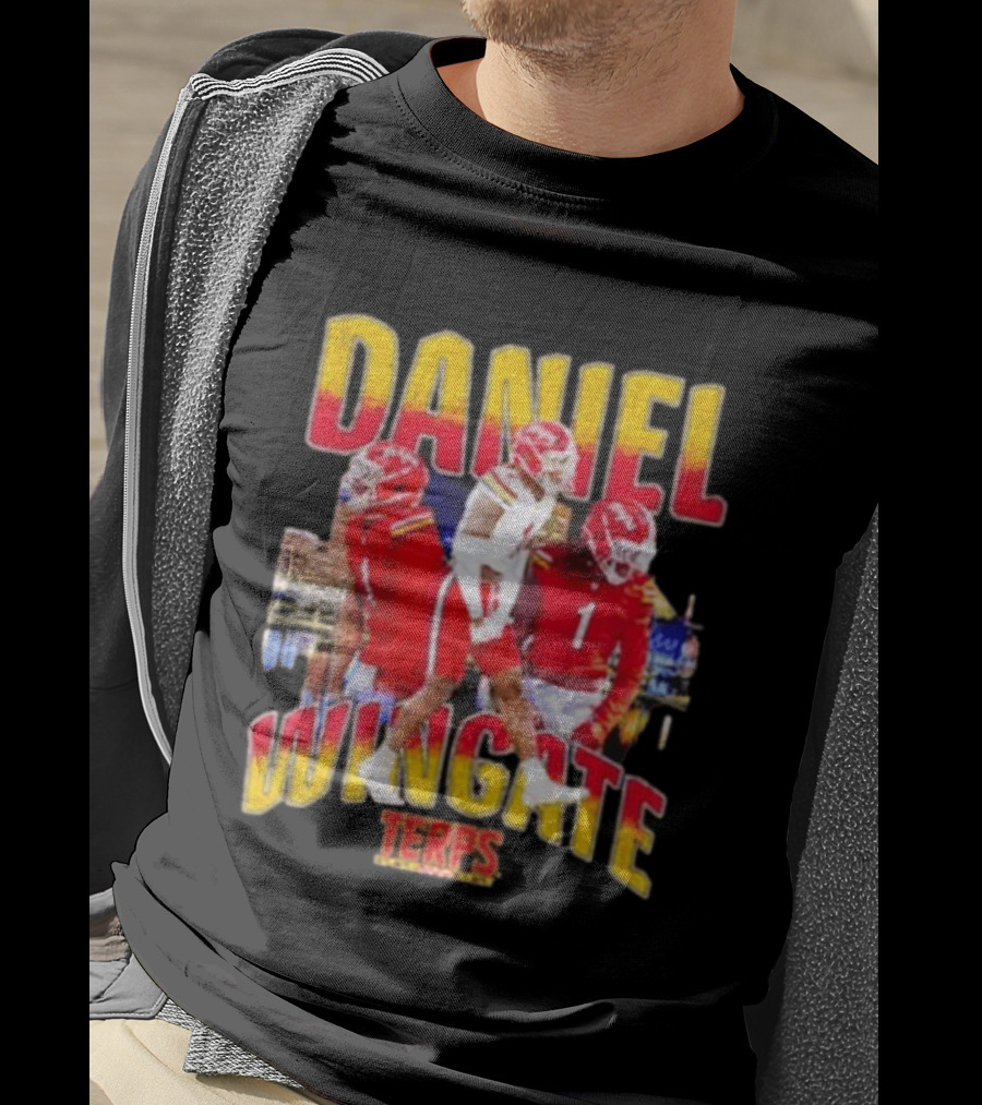 Daniel Wingate Terps No 1 Maryland Football Collage T-Shirt