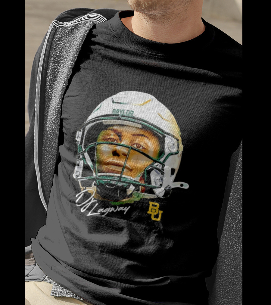 DJ Lagway Baylor Bears NCAA Football Caricature Baylor Helmet T-Shirt