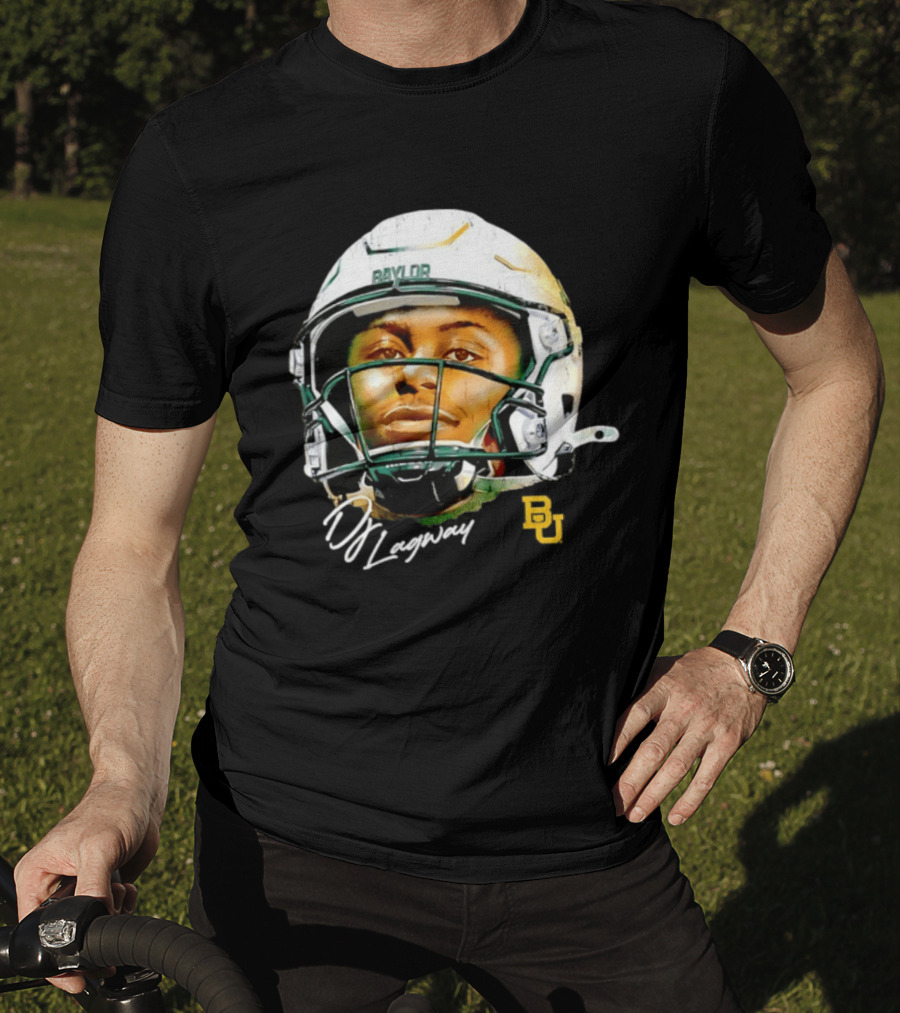 DJ Lagway Baylor Bears NCAA Football Caricature Baylor Helmet T-Shirt