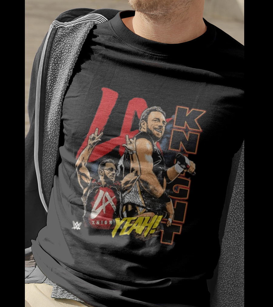 LA Knight WWE Yeah Vertical Name 2026 T-Shirt
