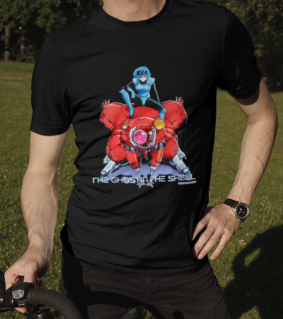 Motoko Kusanagi On Tachikoma The Ghost In The Shell Anime T-Shirt