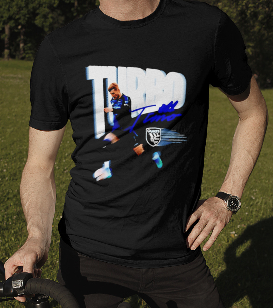 Turbo Timo San Jose Earthquakes Soccer Player Promotion T-Shirt