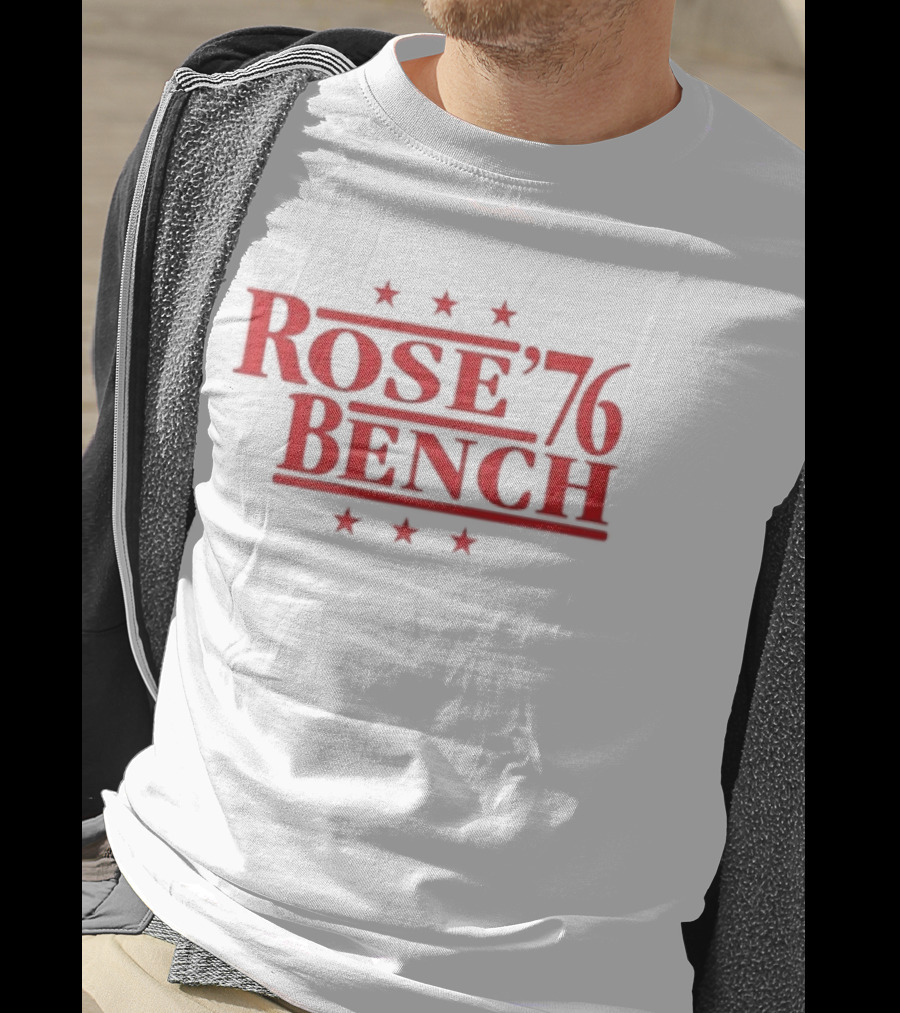 Rose Bench 76 Cincinnati Reds Baseball Stars T-Shirt