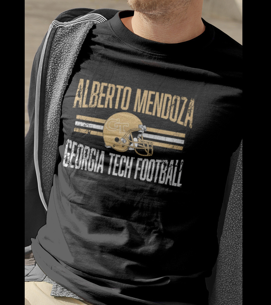 Alberto Mendoza Georgia Tech Football Helmet Hero CT T-Shirt