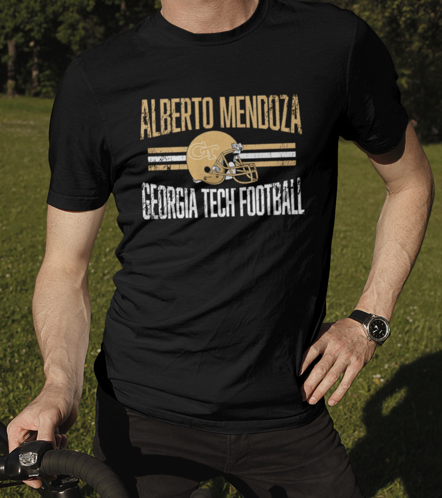 Alberto Mendoza Georgia Tech Football Helmet Hero CT T-Shirt