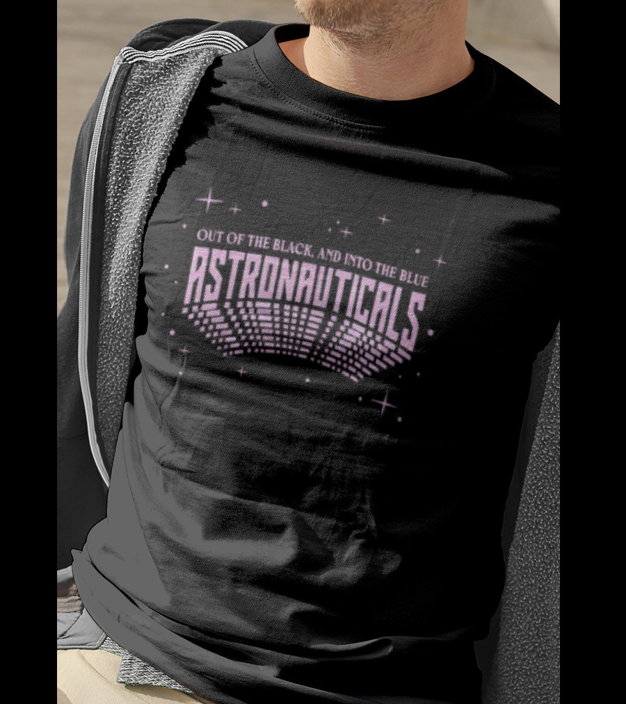 Astronauticals Out Of The Black And Into The Blue Cosmic Adventure T-Shirt