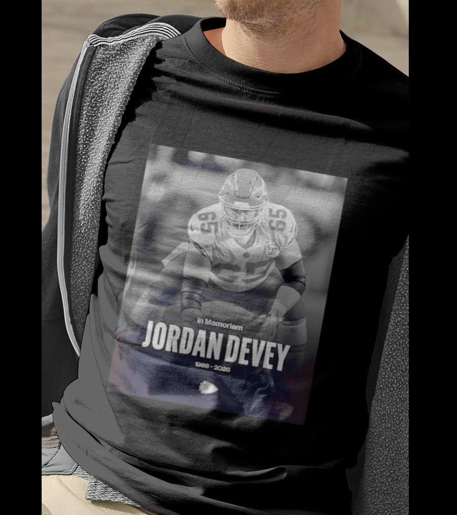 In Memoriam Jordan Devey 1988 2026 Kansas City Chiefs NFL T-Shirt