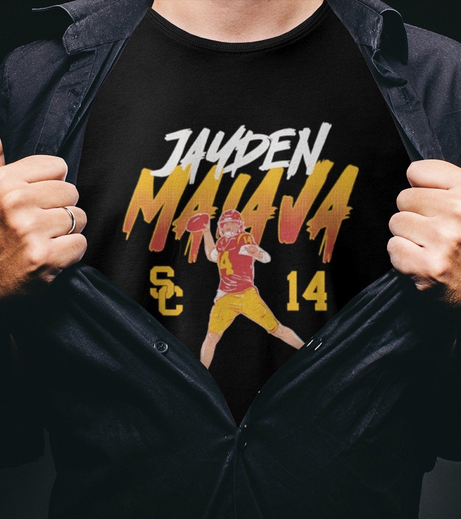 Jayden Maiava 14 USC Trojans Football SC 14 T-Shirt