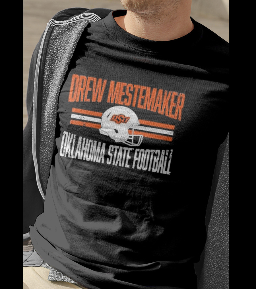 Drew Mestemaker OSU Oklahoma State Football Distressed Vintage Look T-Shirt
