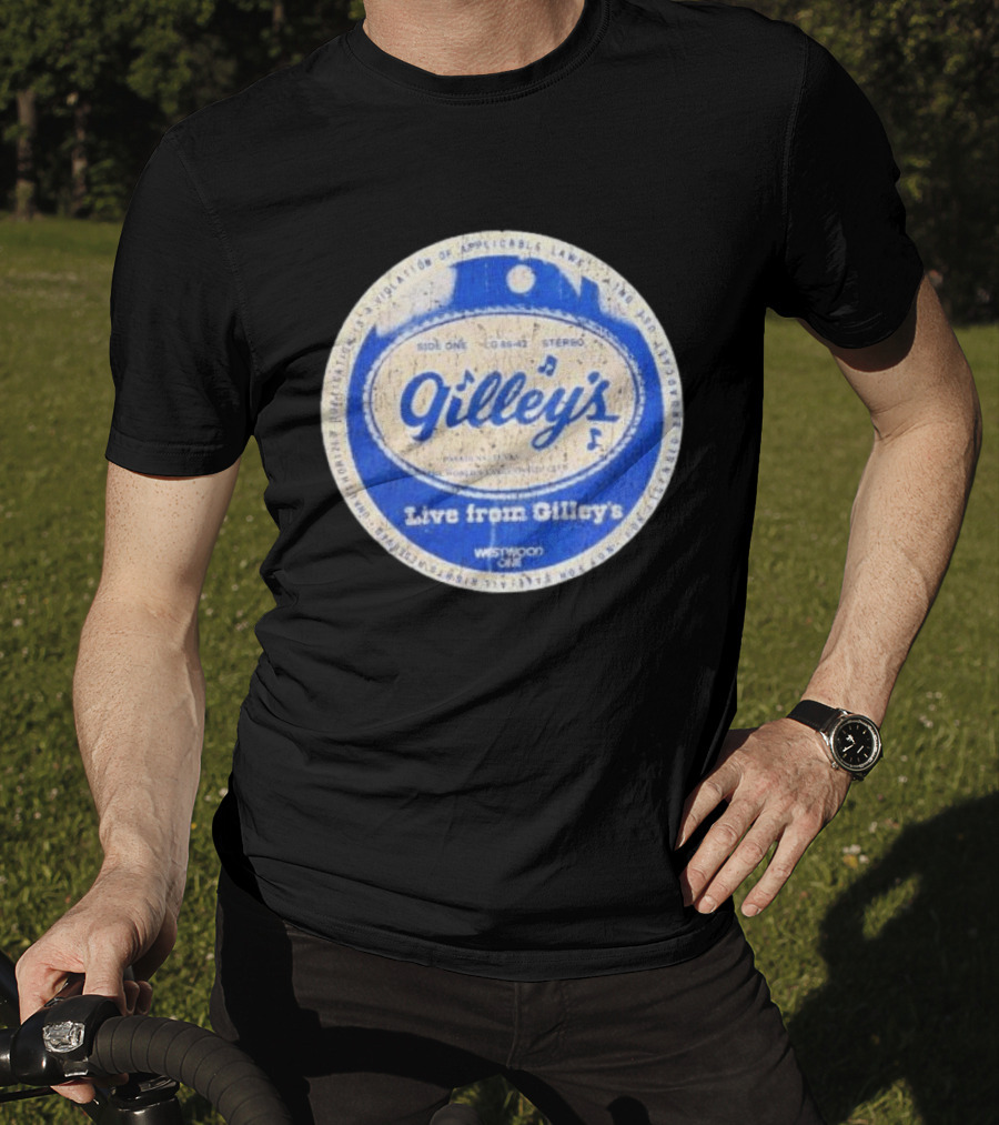 Live From Gilley's Pasadena Texas Side One LC 8642 Stereo Westwood One Nite Club T-Shirt