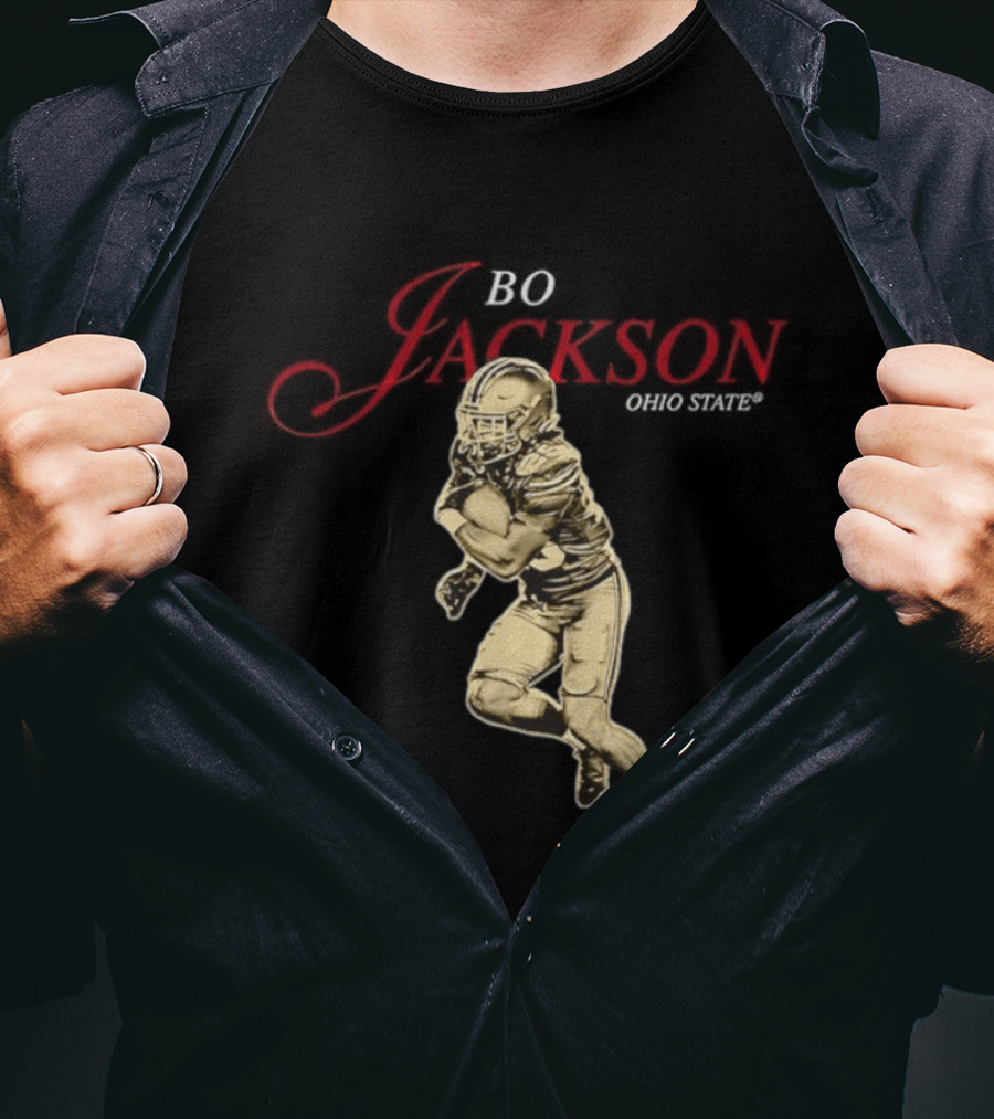 Ohio State NCAA Football Bo Jackson Legacy Pose Star T-Shirt