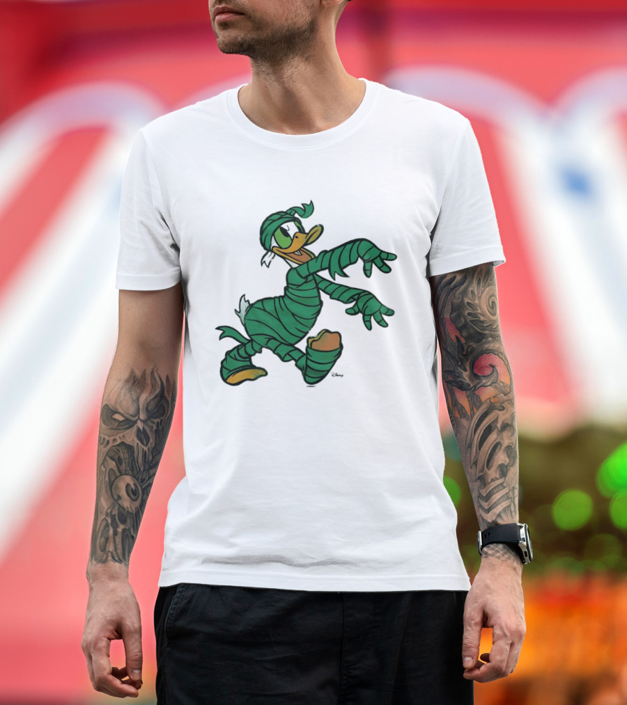 Donald Duck Mummy Costume Halloween Fun T-Shirt