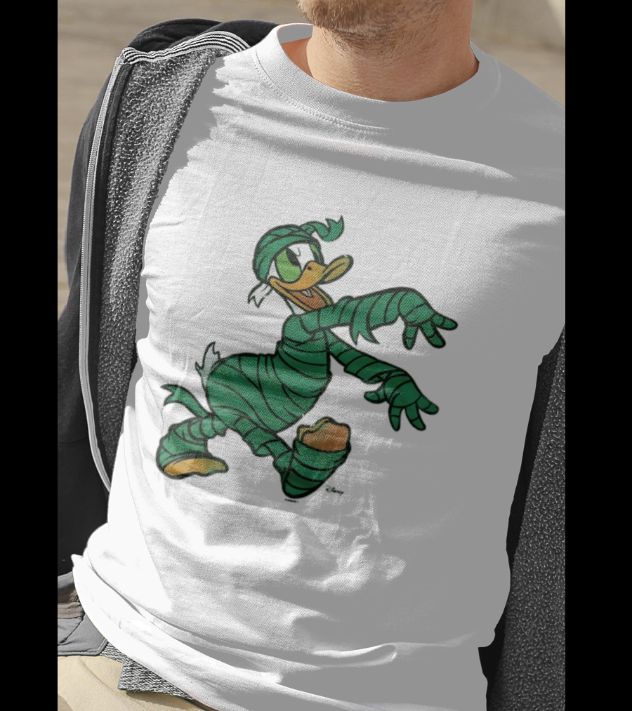 Donald Duck Mummy Costume Halloween Fun T-Shirt