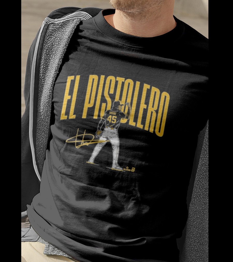 El Pistolero Abner Uribe 45 Signature Baseball Player T-Shirt