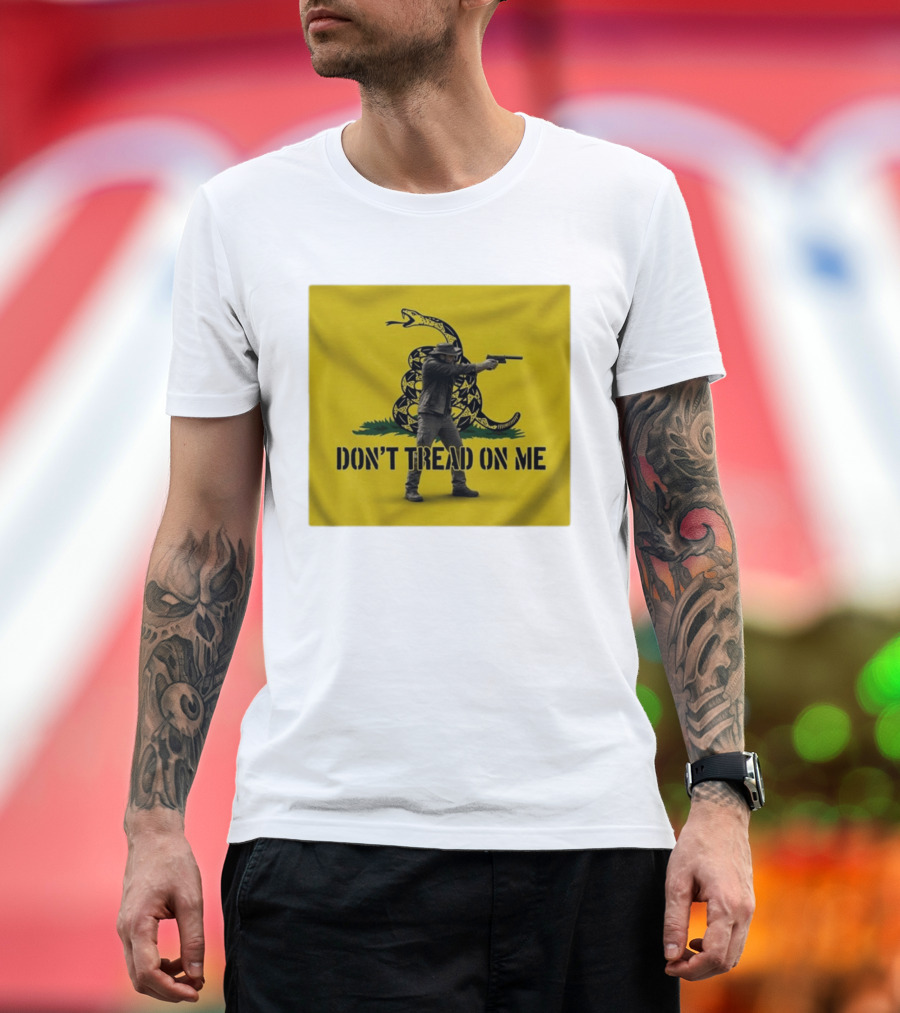 Jordan Salinas Don't Tread On Me Gadsden Flag Cowboy Gun T-Shirt