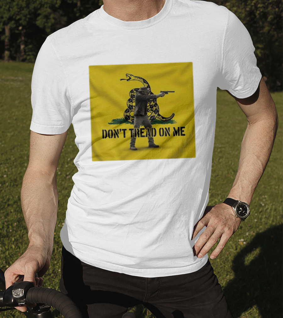 Jordan Salinas Don't Tread On Me Gadsden Flag Cowboy Gun T-Shirt